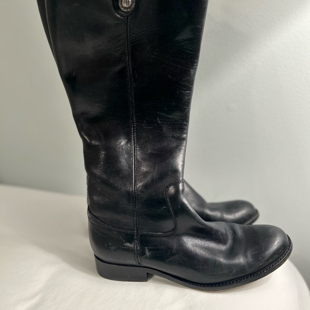 Frye Black Leather Winter & Rain Boots
